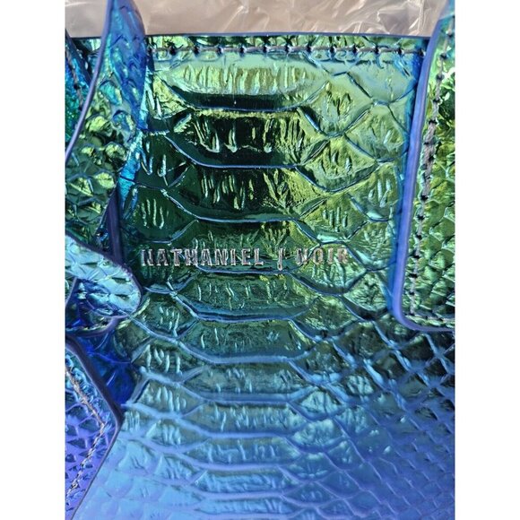 Noir X Python mini bag (blue chrome) - Picture 5 of 8